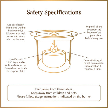 Snowflake Candle Bakhoor Burner